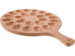 Soporte De Madera Para Huevos De Gallina, Bandeja De Almacenamiento Práctica, Ideal Para Huevos De Pascua.