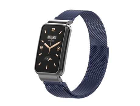 Correa Smartwatch para Xiaomi Mi Band 7 Pro Milan Correa Magnética de Metal (Azul Medianoche)