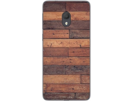 Carcasa Alcatel 1C (2019) TUMUNDOSMARTPHONE Madera 03 Multicolor