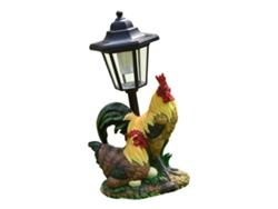 Figura de patio, decoración de luz de pollo, Slowmoose