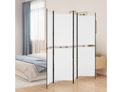 Separador de ambientes con 4 paneles | Separador de ambientes | Separador de ambientes 200x180 cm Tela blanca