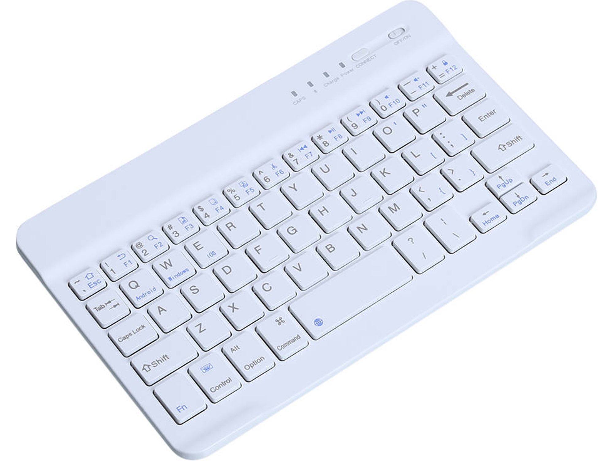 Teclado para Tablet Inalámbrico Bluetooth 3.0 para Tablet 7″ 8″ Blanco