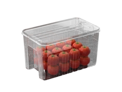 Caja De Almacenamiento Para Refrigerador Con Tapa Multifuncional, Capacidad Suficiente, Segura Y Extraíble.