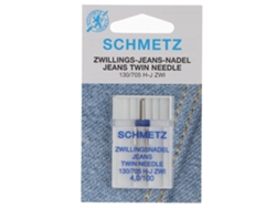 Aguja Schmetz Gemela Jeans 130/705 H-j Zwi 4.0/100. Pack 1 Aguja
