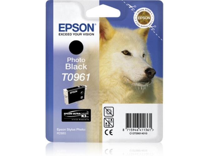Cartucho de tinta original EPSON, T0961, Husky, C13T09614010