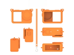 Funda Protectora De Silicona Para Dji Action 6, Suave Y Resistente A Caídas, Con Cordón (naranja) Czhhmart