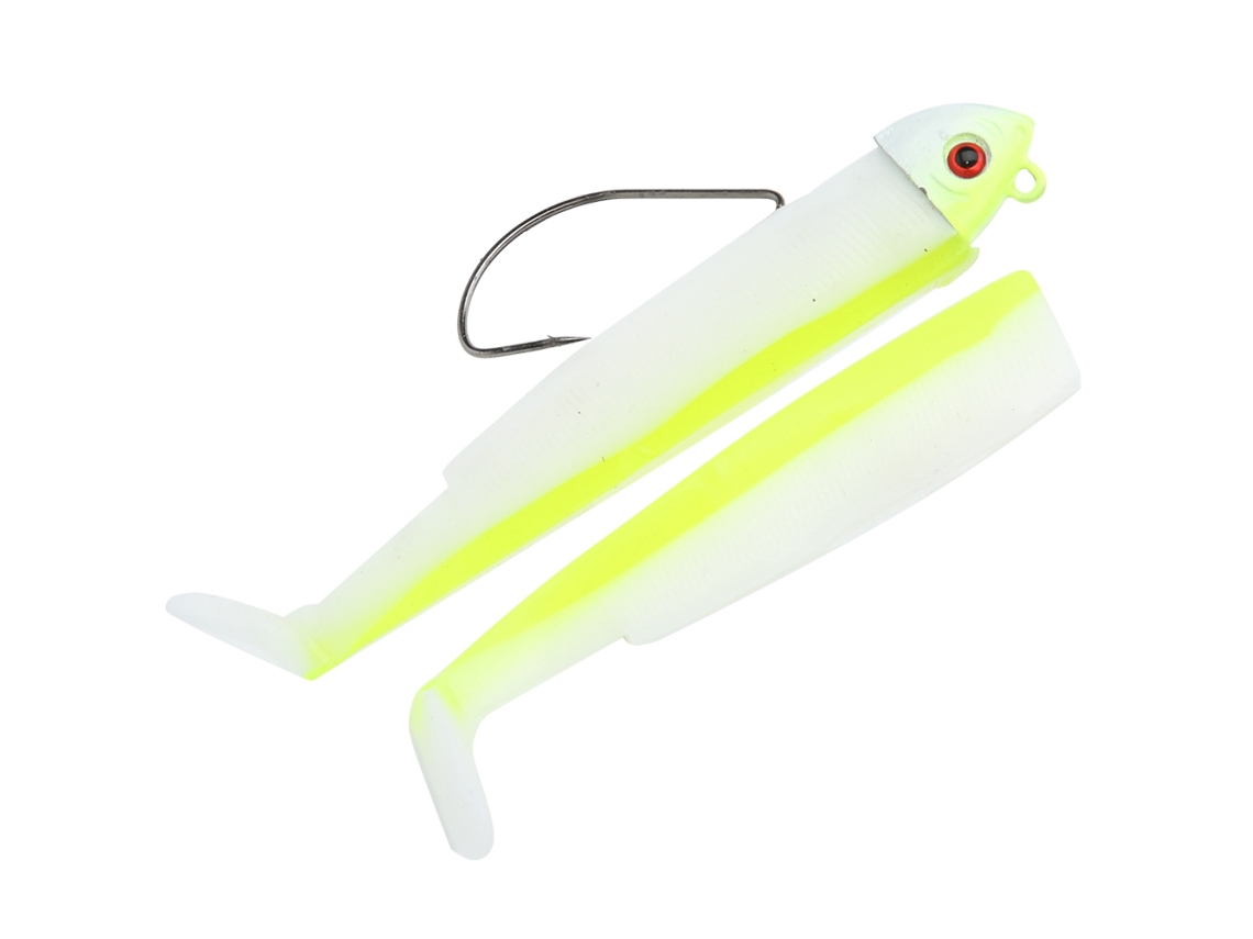 Mali 2pcs Isca Artificial Minnow T Tail com Cabeça de Peixe para Pesca no Mar Material Pvc