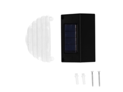 2026 4 lámparas solares impermeables IP65 para patio con luz cálida y modo RGB para decoración de jardín y patio - Negro