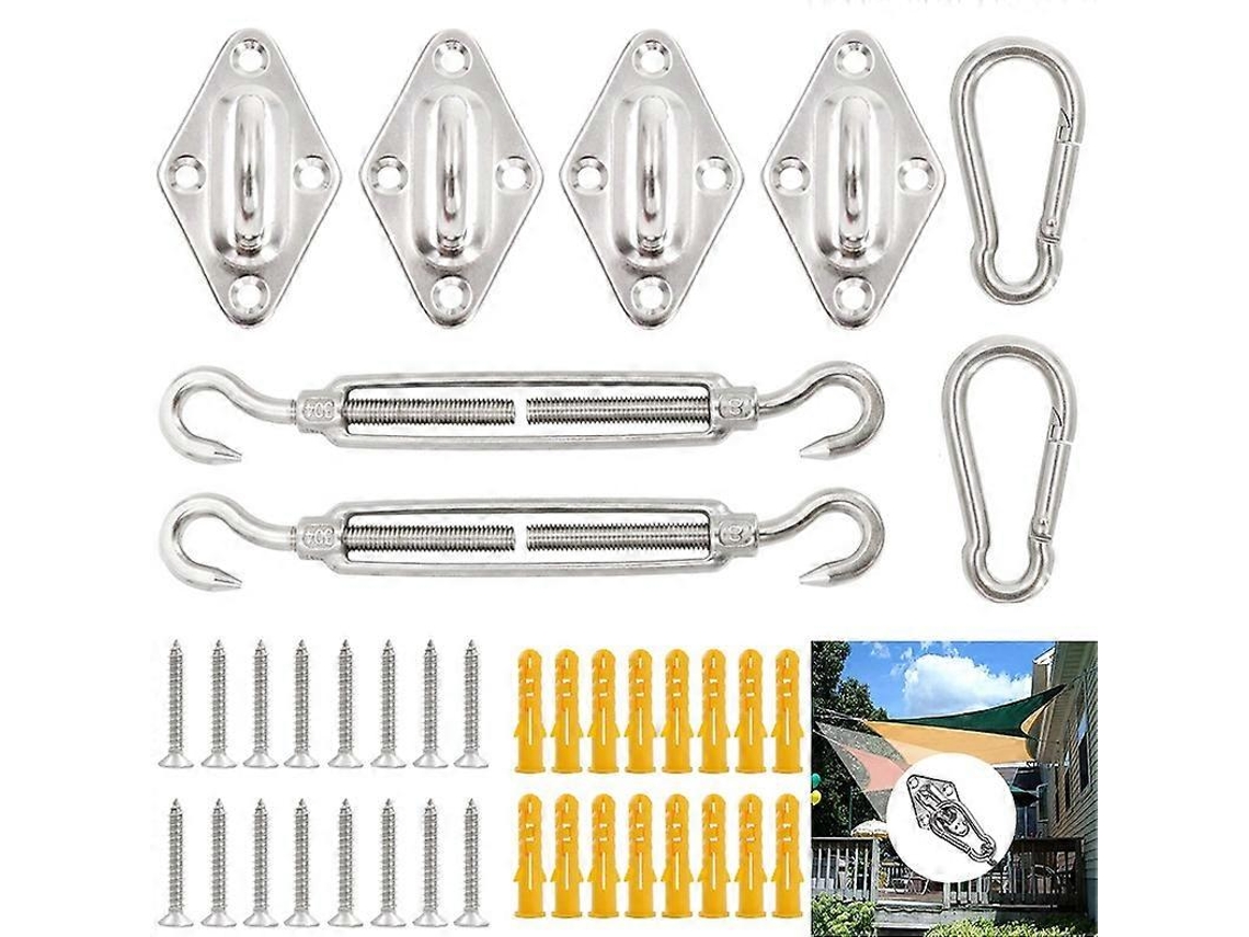 Kit De Fijación Para Toldo, 40 Piezas De Hardware De Acero Inoxidable 304, Accesorios Resistentes A La Intemperie Para Jardín Y Patio
