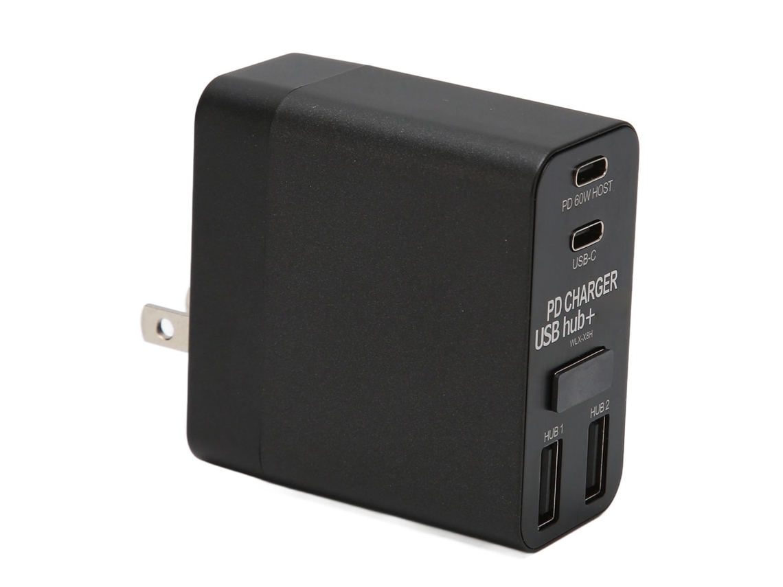 Estación De Acoplamiento Usb C 4 En 1, Carga Rápida De 60w, Concentrador De Puertos Múltiples Para Portátiles Con Windows, Linux Y Os X