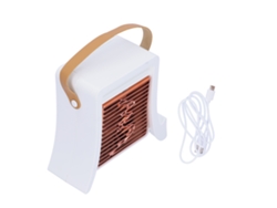 Ventilador Portátil Recargable Por Usb Con Función De Refrigeración Y Humidificación, 3 Velocidades, Ultrasilencioso, Blanco.