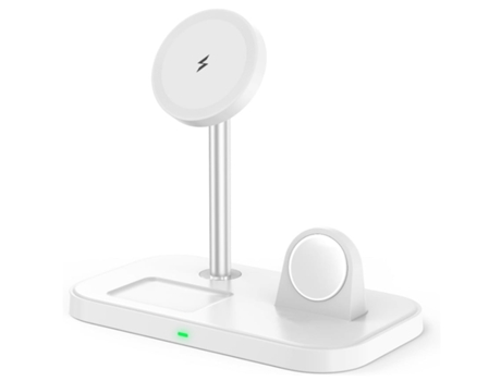 Soporte de cargador inalámbrico 3 en 1 de carga rápida con adaptador de 30W Compatible con Iphone 15/14/13/12 Series Iwatch y Airpods