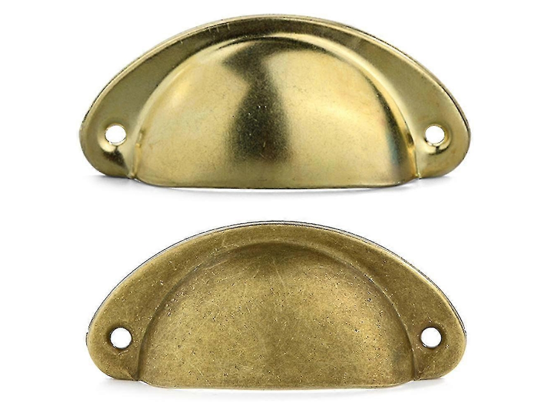 6/12 piezas de manijas de concha semicirculares para tazas, puertas de gabinetes y cajones