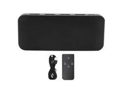 Comutador Interface Multimídia Hd 2.1 3 Em 1 Saída 8k 48gbps Com Controle Remoto Alta Resolução