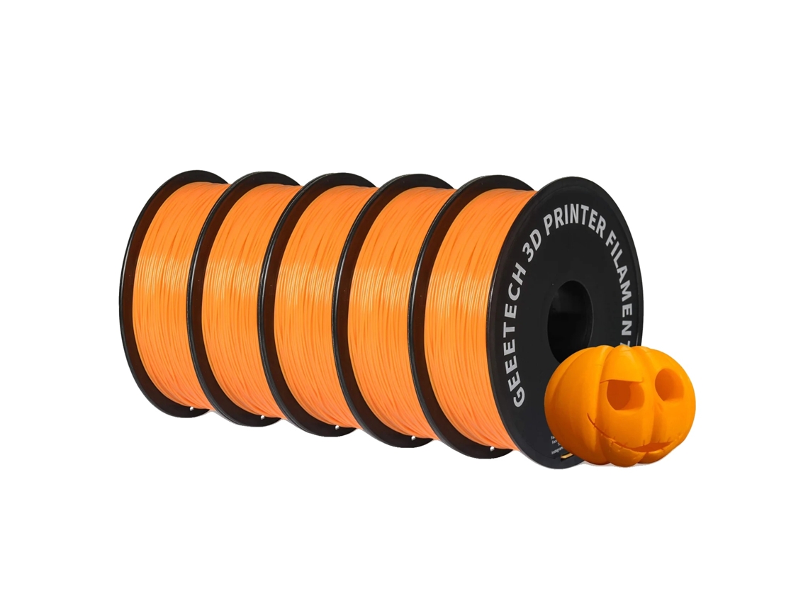 Filamento para impresora 3D, material PLA, compatibilidad versátil, OEM naranja