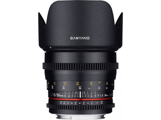 Objetivo SAMYANG 50mm T1.5 AS UMC (Negro - Encaje: Canon EF - Apertura: f/1.5 - f/22)