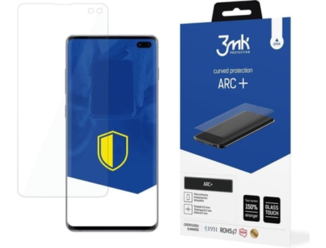 Protector Cristal Templado Samsung Galaxy S10 Plus 3MK Arc Plus