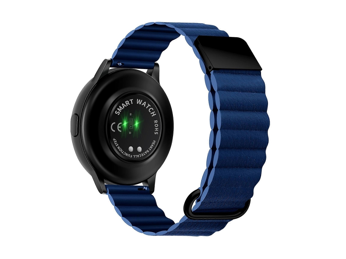 Correa de cuero con cierre magnético para Samsung Galaxy Watch3 de 45 mm y 20 mm.