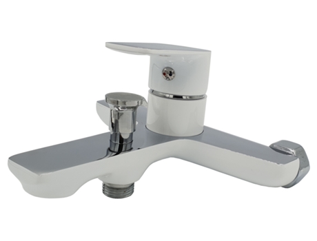 Grifo para Bañera INVENA Monomando de Pared Elegante para Baño En Blanco/Cromo