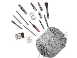 2026-bolsa De Maquillaje Portátil Con Cordón De Cierre Grande Capacidad Impermeable Oxford Para Viajes Gimnasio Y Hogar