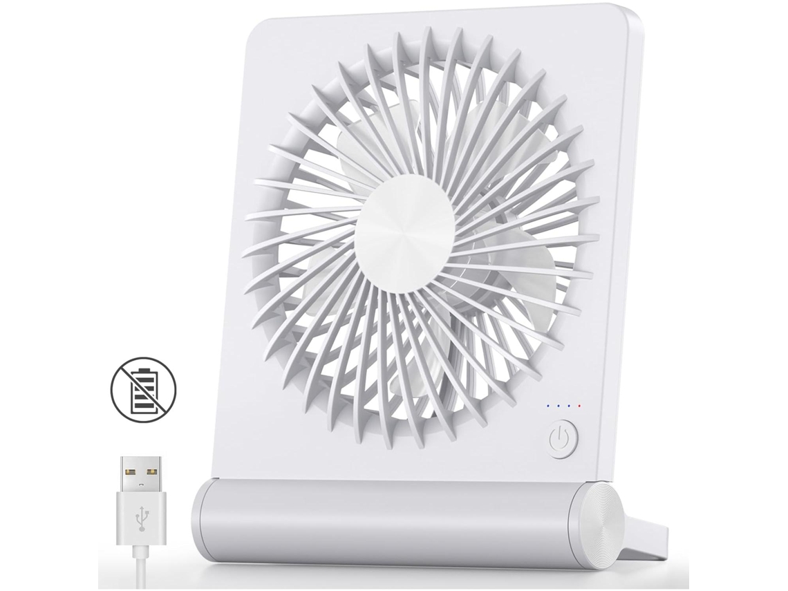 Ventilador Usb - Ultra Silencioso - Mini Ventilador Portátil - Plegable Hasta 220° - 3 Velocidades De Viento Ajustables