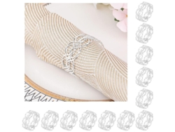 2026-12 Anillos Para Servilletas De Metal, Diseño Dorado O Plata, Para Bodas, Fiestas Y Decoración De Mesa
