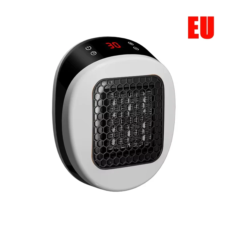 (estándar Europeo Blanco) Calefactor Eléctrico De 600w, Enchufable, Con Función De Temporizador Y Pantalla Led