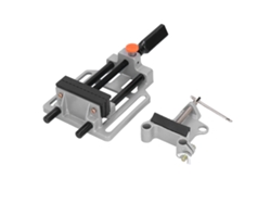 Jeringa de presión con pinza plana de accionamiento manual