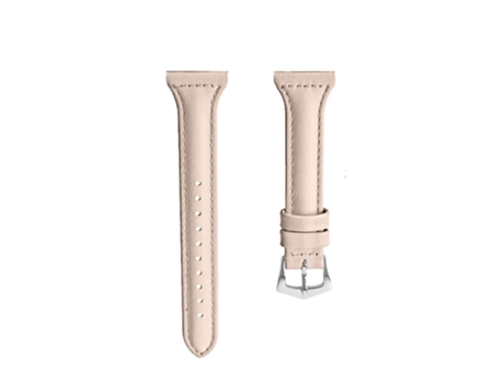 Correa de piel auténtica 18mm para Xiaomi Mi Watch - albaricoque