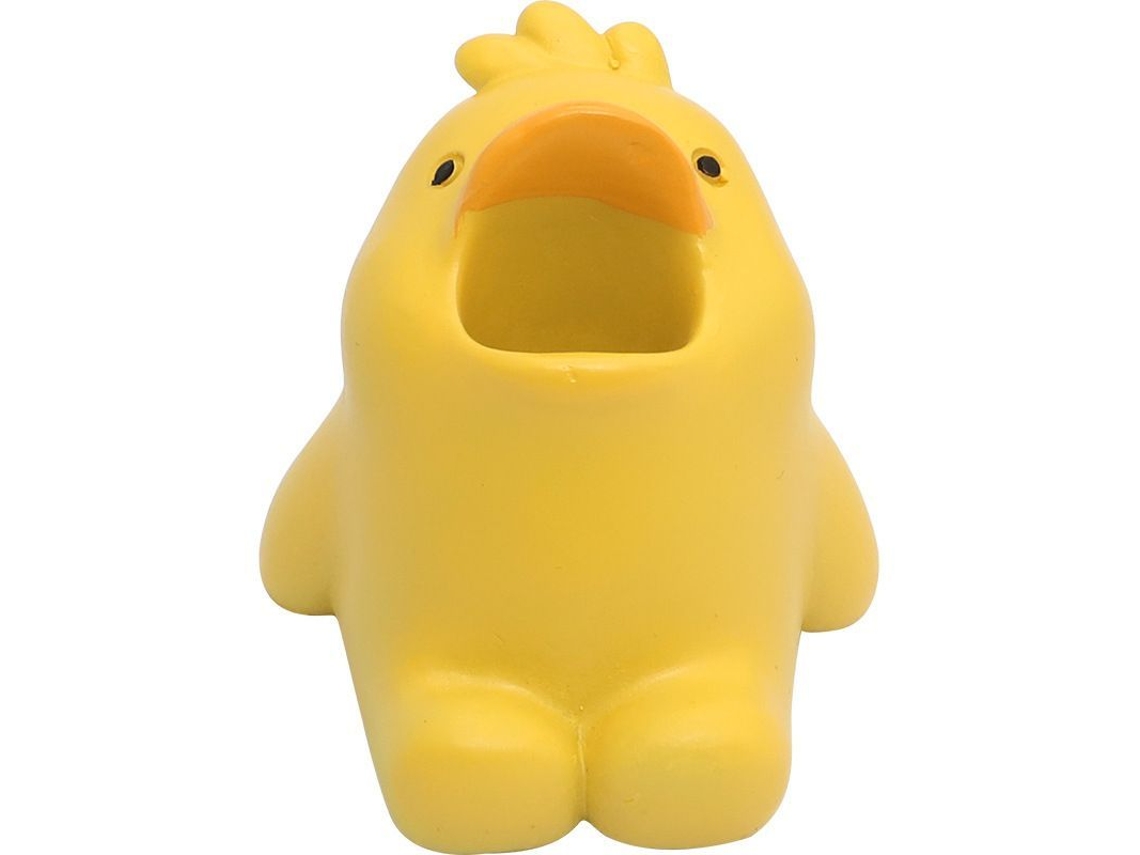 Mini Soporte Para Cepillos De Dientes Con Diseño De Animalito En Resina Amarilla - Diseño De Pato Para El Hogar Y Regalo