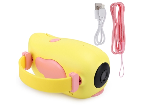 Cámara de Vídeo Digital CHRONUS A100 DV Toy Cute Mini con Pantalla Infantil de 2,0 Pulgadas Amarillo