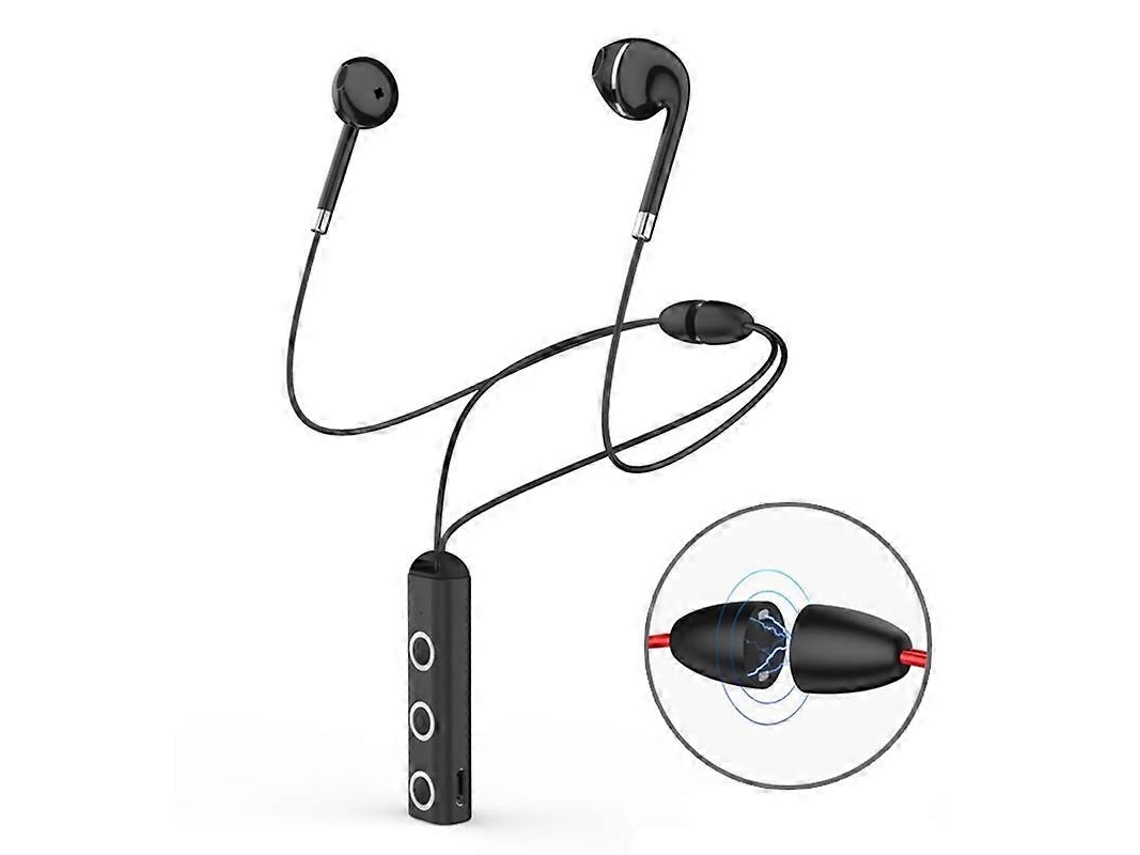 Auriculares magnéticos Hengrongshen BT313, inalámbricos por Bluetooth, deportivos, manos libres, estéreo HD con micrófono y graves.