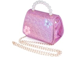 Bolso De Mano Con Cuentas Para Niños Y Niñas Con Estampado Floral, Correa De Hombro Desmontable Y Gran Tamaño.