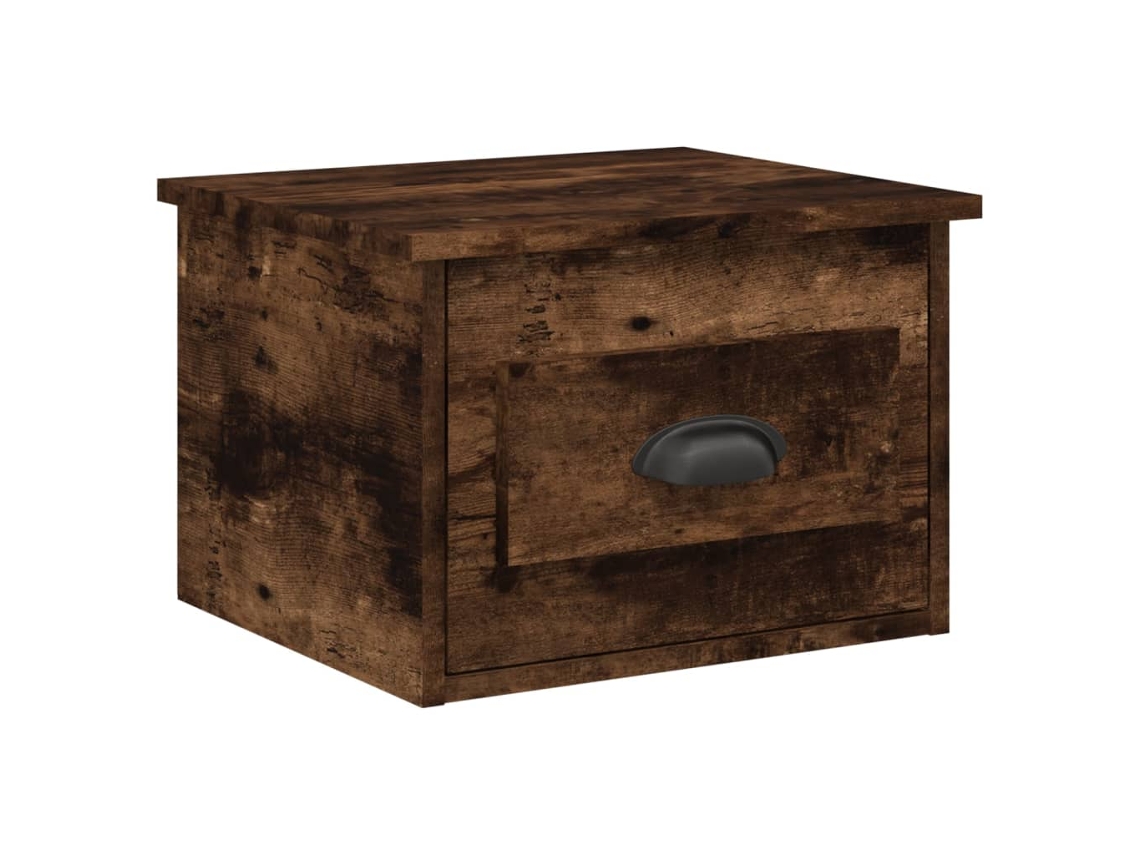 Mesita de noche de pared, roble ahumado, MAISON EXCLUSIVE, 41,5x36x28 cm