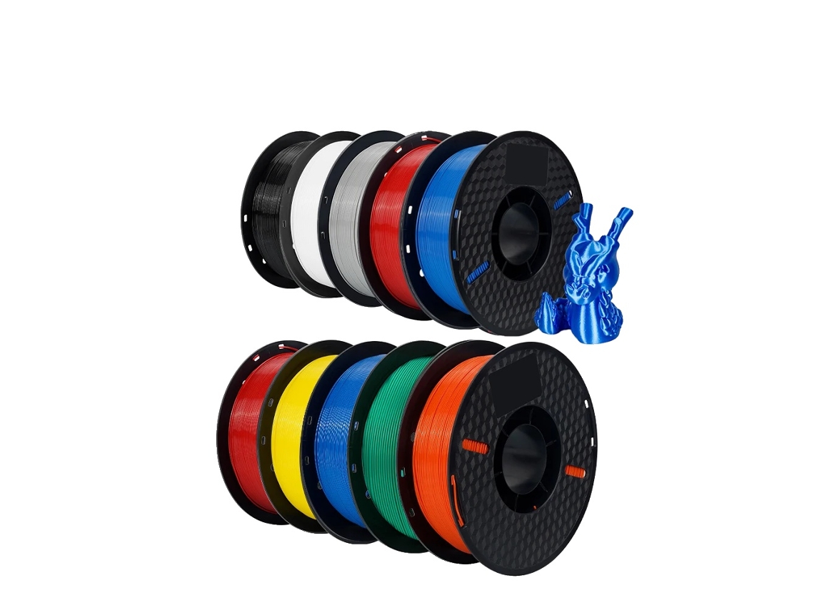 Filamento PLA para impresora 3D, diámetro de 1,75 mm, rollo de 1 kg, 10 kg PETG Mic B OEM