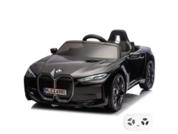 Vehículo Eléctrico Para Niños - Bmw I4 12v - 1 A 6 Años - Con Luces - Negro