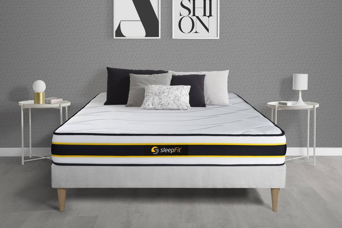 Colchón SLEEPFIT Flexy (135x190 cm - Muelles Ensacados y Viscoelástica)