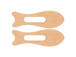 2 Tablas De Madera Gua Sha Con Forma De Pez, De Nogal Europeo, Herramienta De Masaje Segura.