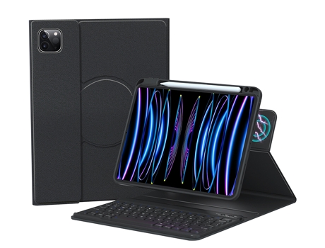 Carcasa Flip Cover y Teclado Bluetooth YIMGOTTA HD11 para iPad Air5 10.9ï 2022)/iPad Air4 10.9ï 2020)/iPad Pro11(2022/2021/2020/2018)
