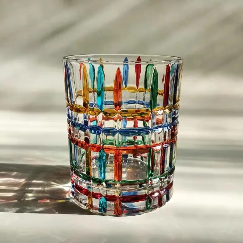 (estilo B 301-400 Ml) Jarra De Cerveza, Jarra De Zumo O Jarra Para Bebidas Frías De Vidrio Transparente Pintada A Mano.