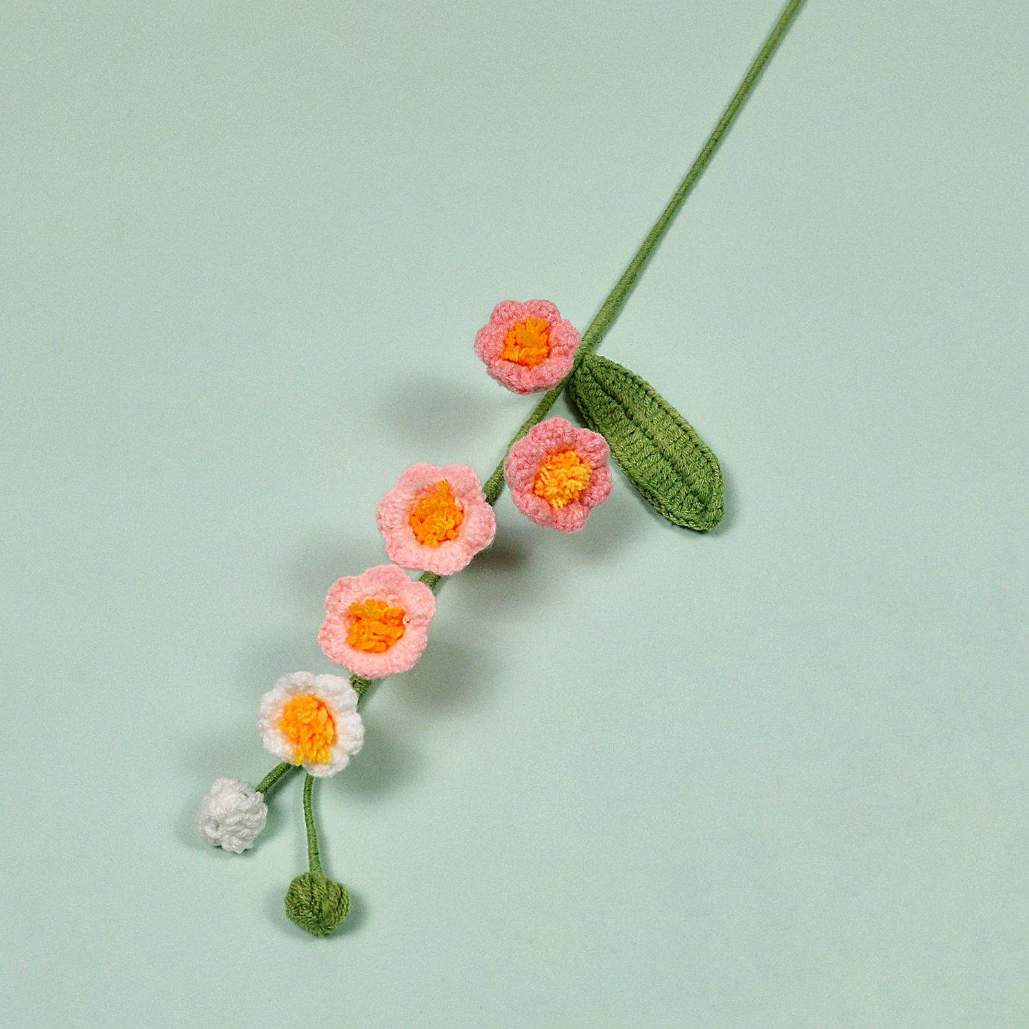 (rosa Degradado - 1 Pieza) Flor De Tela Tejida A Mano A Crochet, Ideal Para Ramos De Flores Y Decoración Del Hogar.