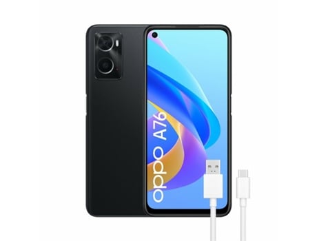 Smartphone OPPO A76 (6.56'' - 4 GB - 128 GB - Negro)