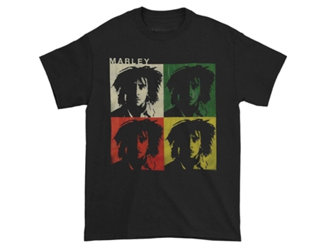 Camiseta ROCKINSTONE Caras Bob Marley (XXL)