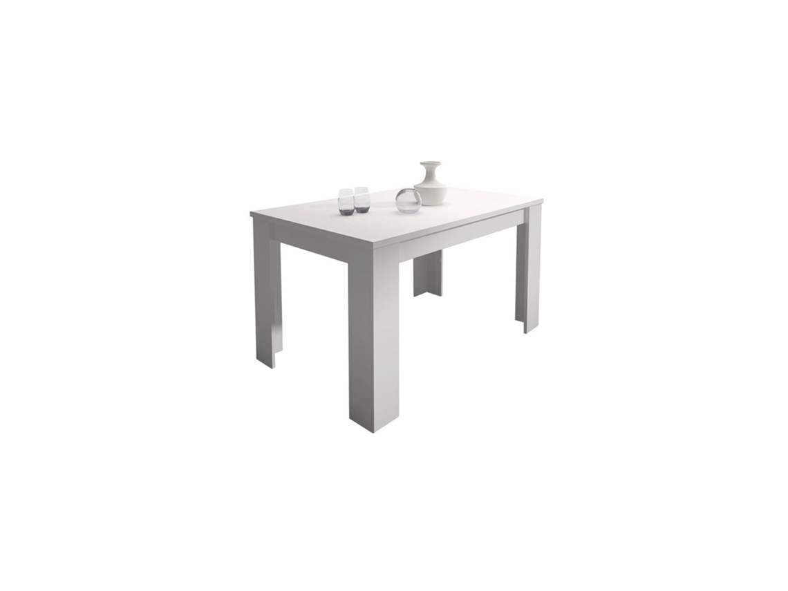 Mesa de comedor extensible Corfu Blanco 138 x 76 x 88 cm
