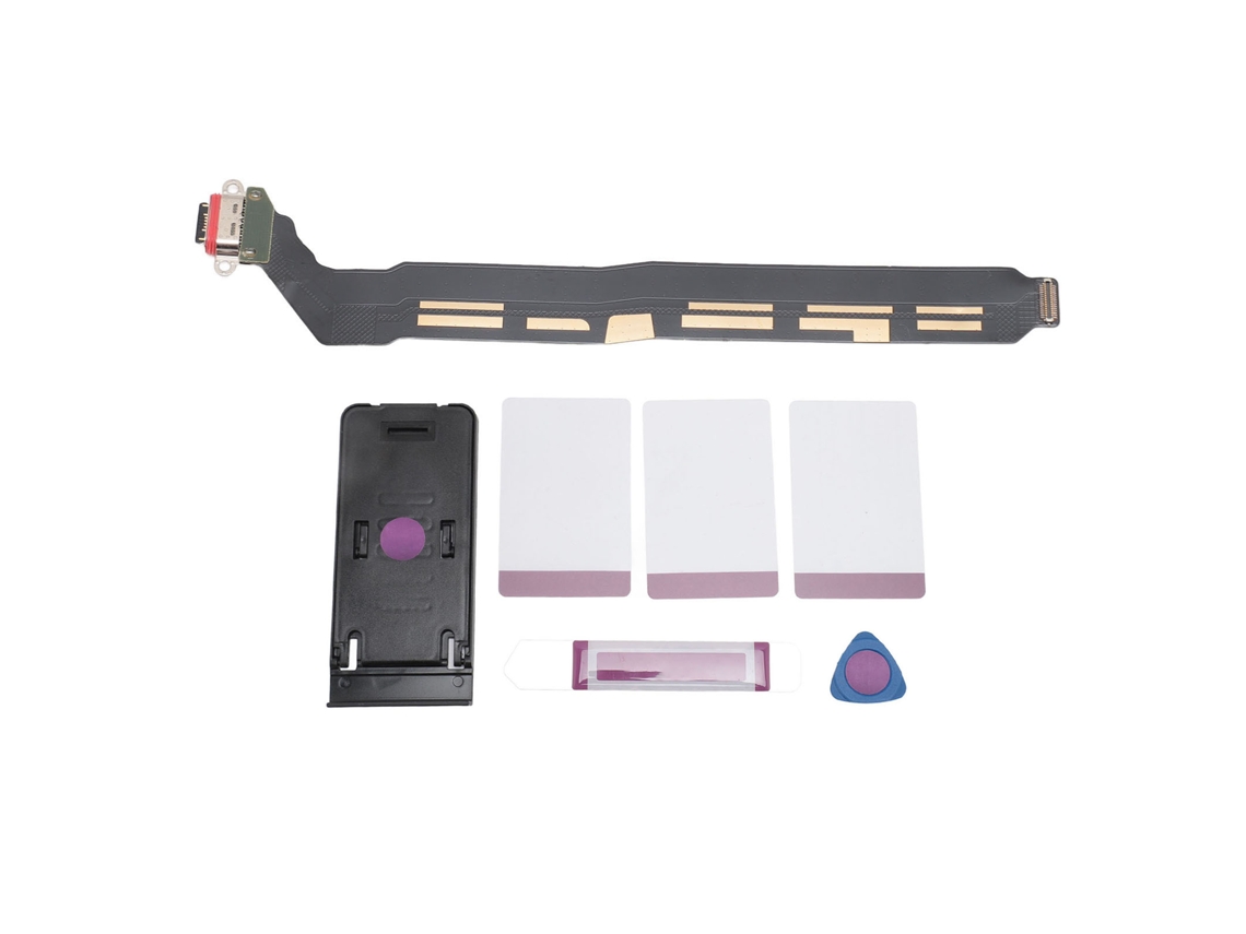 Cabo Flexível De Porta De Carregamento Usb C Para Oneplus Nord 2 Com Kit De Reparo E Suporte Para Celular
