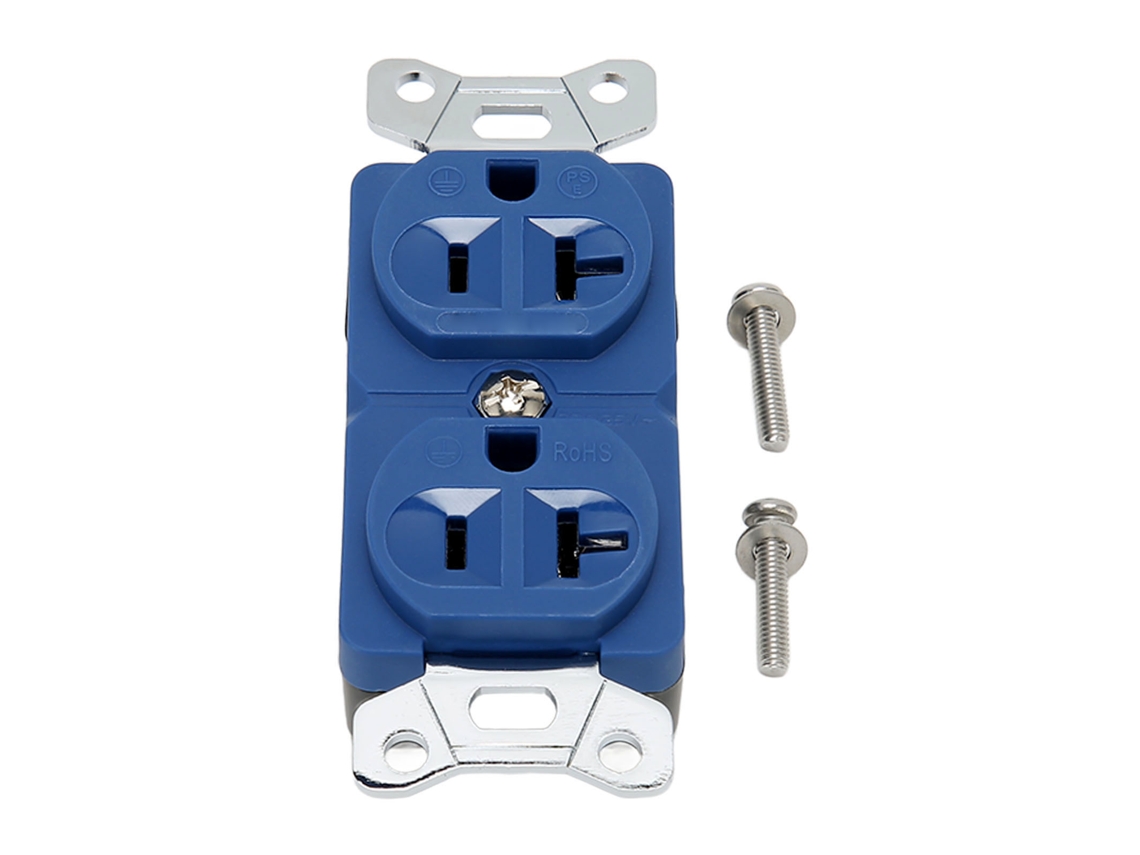 Tomada Dupla Profissional De Cobre Puro Para Equipamentos De Som 20a Ca Dp 2 (r)