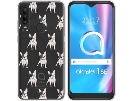 Carcasa Alcatel 1SE 2020 TUMUNDOSMARTPHONE Dibujos Transparente Perros 12 Multicolor