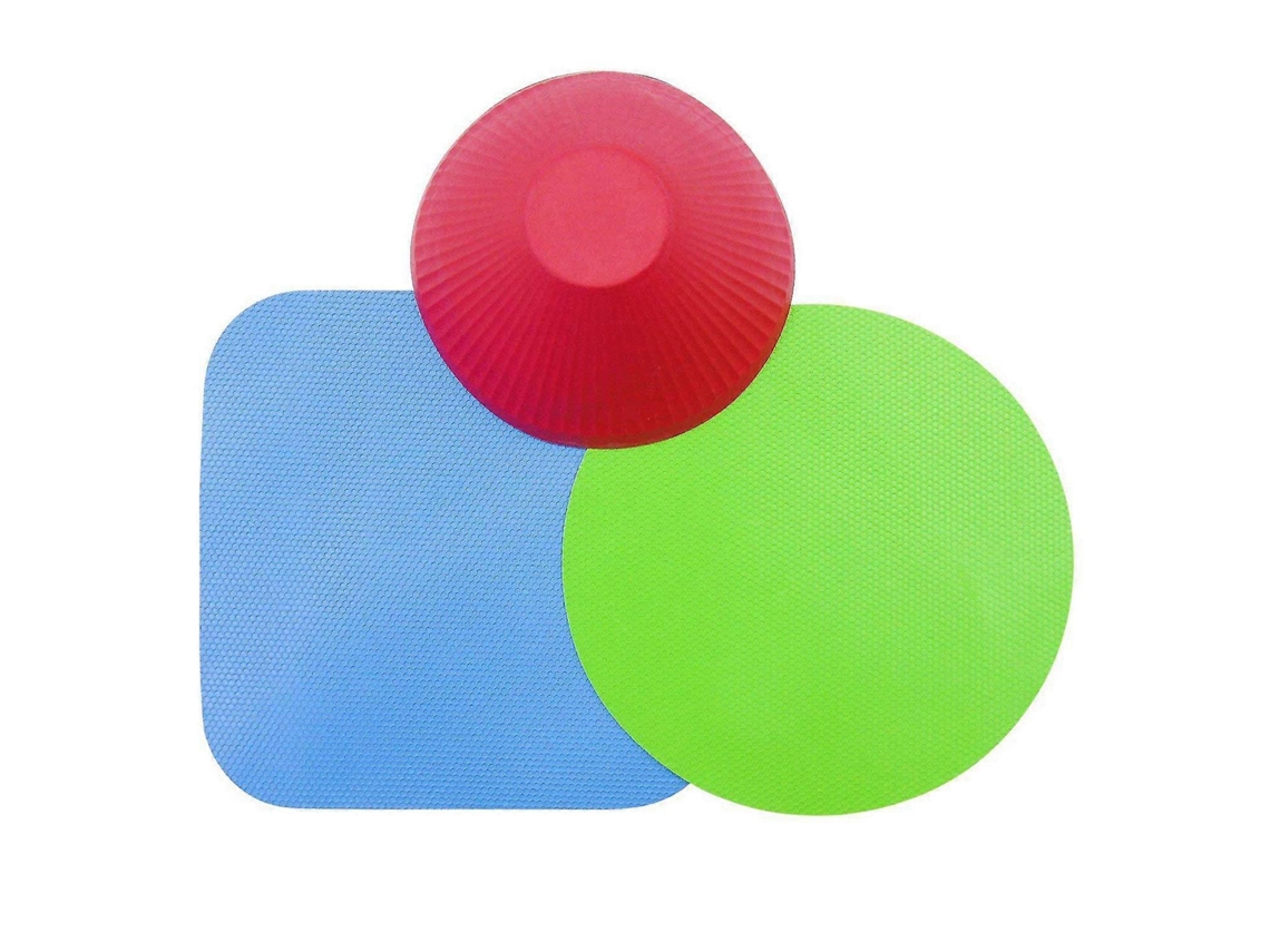 Juego de 3 abrelatas y abrefrasco de silicona para personas mayores con artritis, con mango ergonómico y antideslizante.