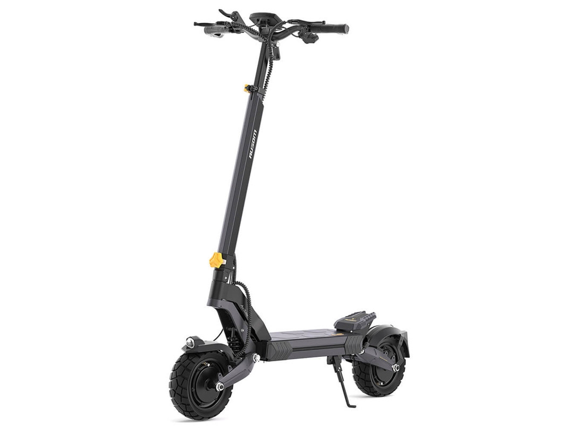 Patinete eléctrico Ausom L2 con motor dual, suspensión avanzada de 800 W x 2 y neumáticos todoterreno. Velocidad máxima de 55 km/h. Ideal para aventuras en terrenos irregulares.