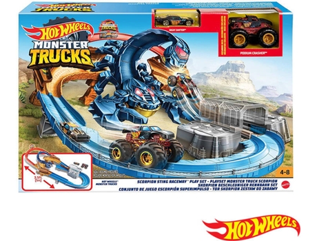 Pista De Aterrizaje HOT WHEELS Hot Wheels Scorpion Monster Trucks (Multicolor - Edad Mínima: ‍4 Años)